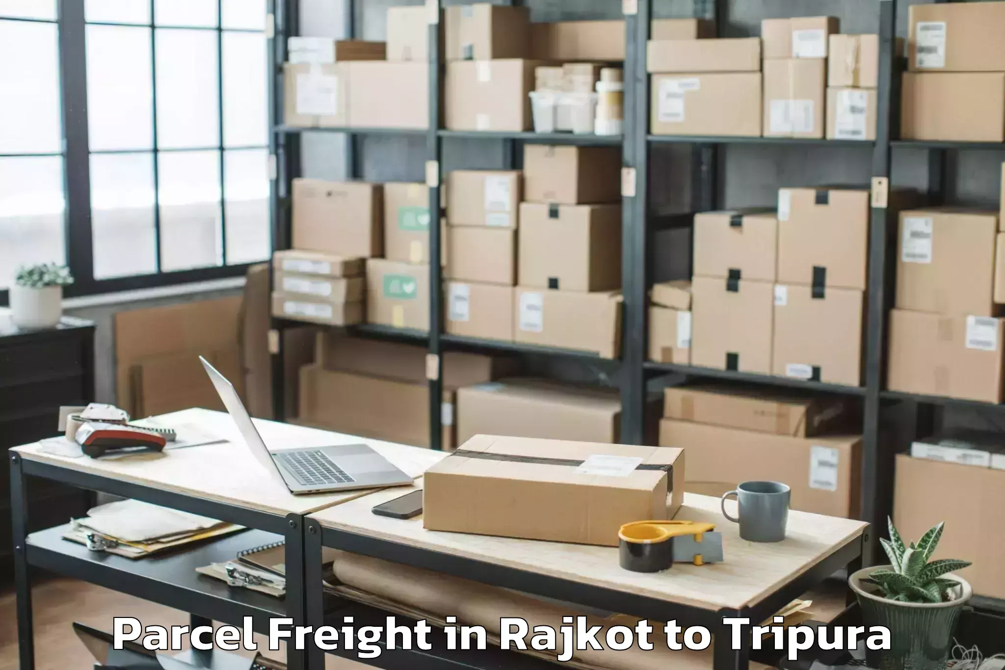 Quality Rajkot to Aambasa Parcel Freight